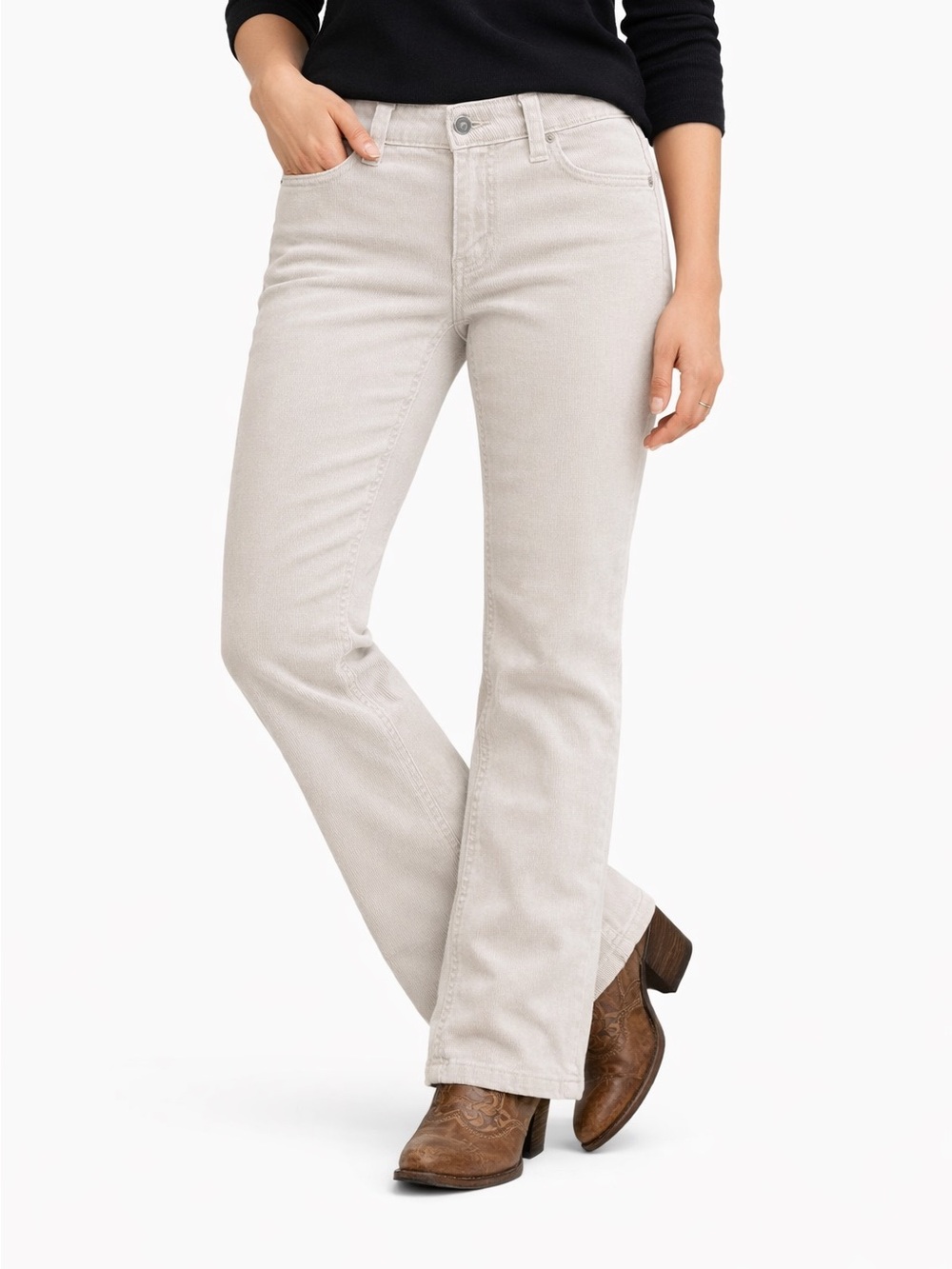 Gap Original Boot Cut CorduroyJeans Light Beige